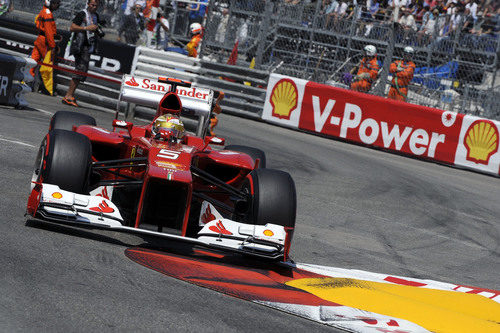 Fernando Alonso en la clasificación del GP de Mónaco 2012