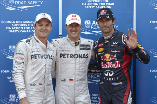 Schumacher, Webber y Rosberg los más rápidos en Mónaco 2012