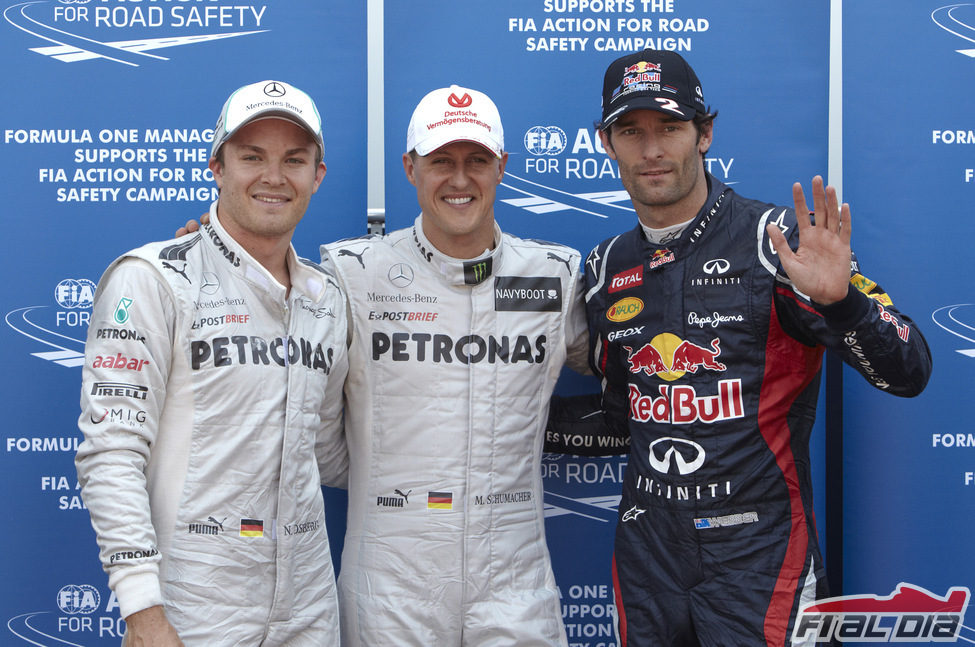 Schumacher, Webber y Rosberg los más rápidos en Mónaco 2012