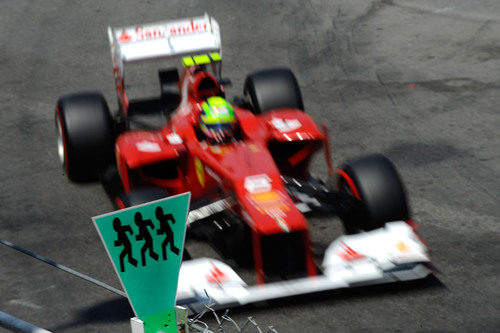 Felipe Massa durante la clasificación del Gran Premio de Mónaco