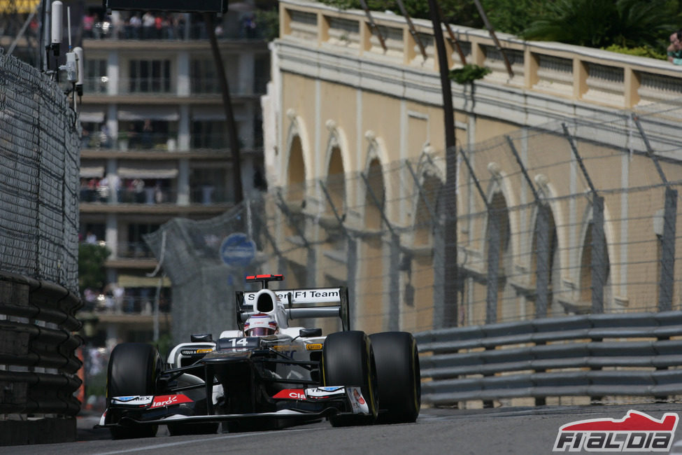 Kamui Kobayashi en los Libres 3 del GP de Mónaco