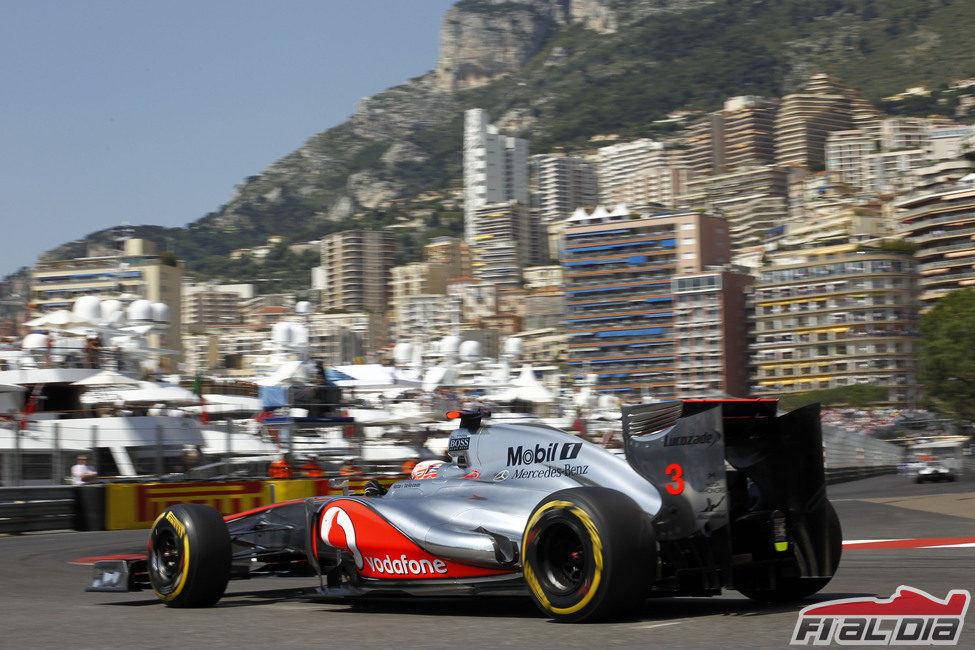 Jenson Button durante la clasificación del GP de Mónaco