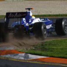 Rosberg durante la clasificación