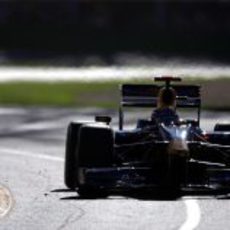 Webber durante la carrera de Melbourne