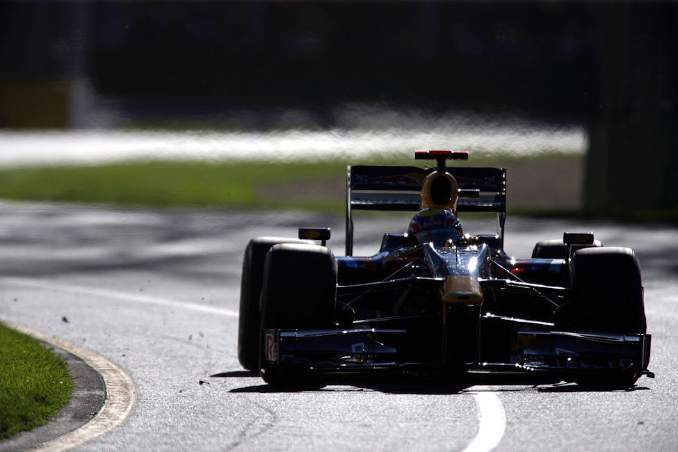 Webber durante la carrera de Melbourne