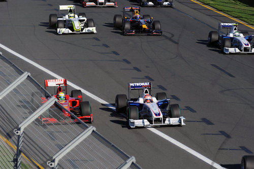 La salida del GP de Australia