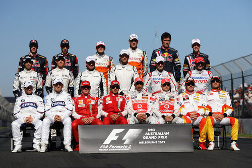Foto oficial de los pilotos