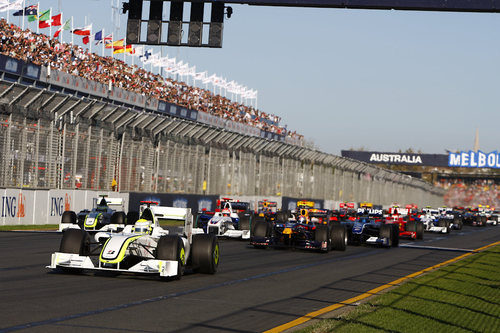 La salida del GP de Australia