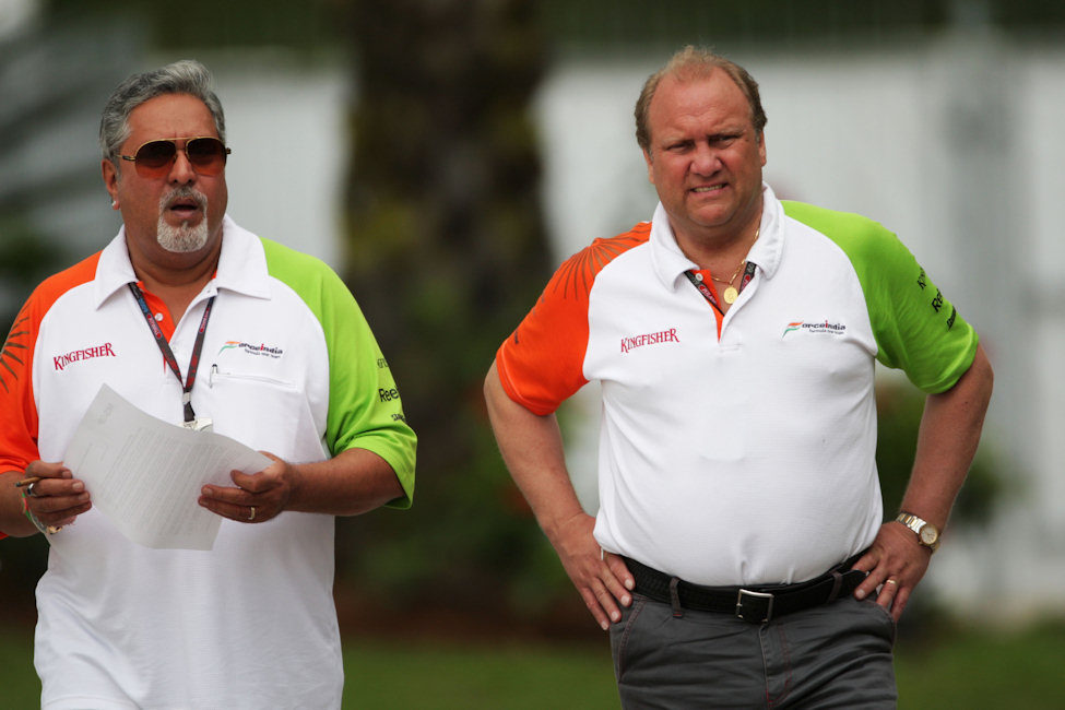 Vijay Mallya y Robert Fearnley