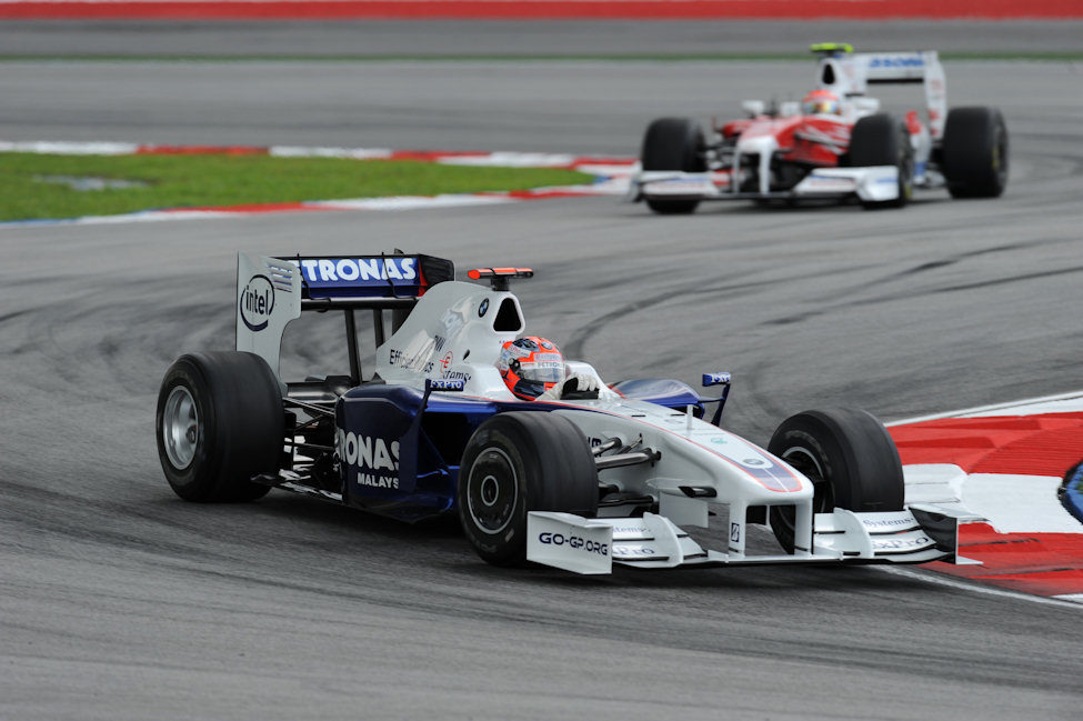 Kubica durante la sesión de clasificación