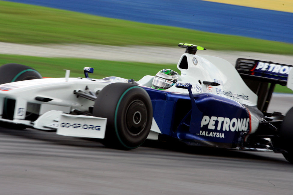 Heidfeld durante la sesión de clasificación