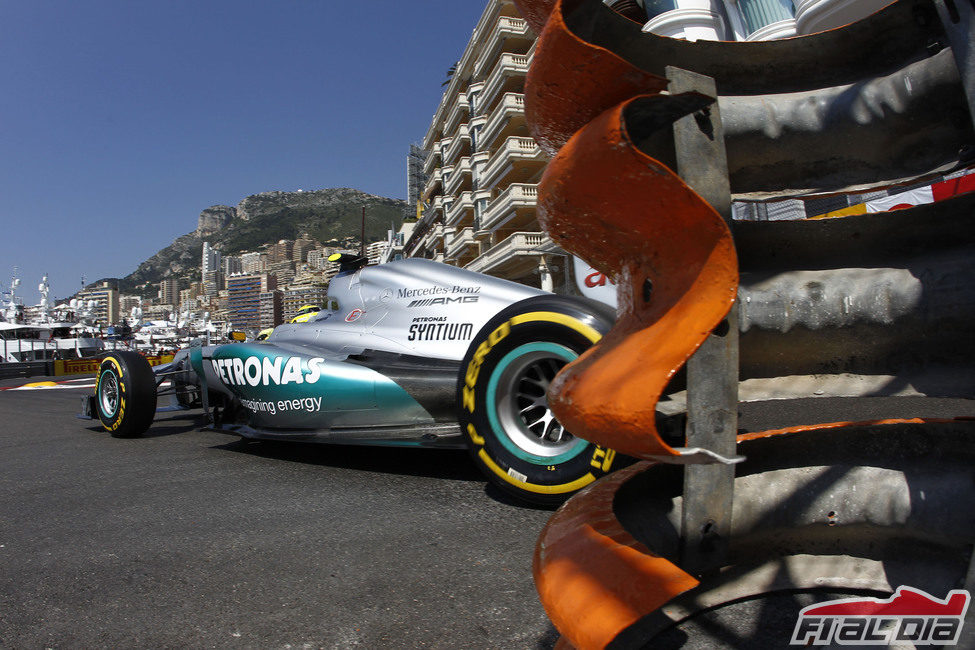 Nico Rosberg durante la clasificación del GP de Mónaco