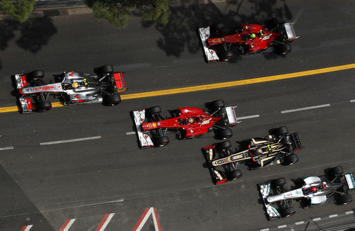 La salida del GP de Mónaco 2012 desde arriba