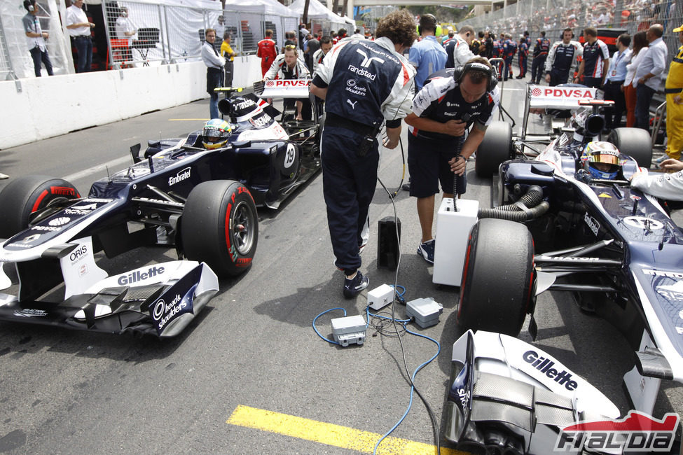 Pastor Maldonado y Bruno Senna, a la parrilla