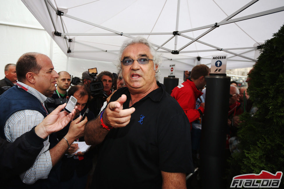 Flavio Briatore en el GP de Mónaco 2012