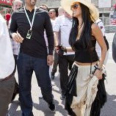 Will Smith y Nicole Scherzinger en el GP de Mónaco 2012