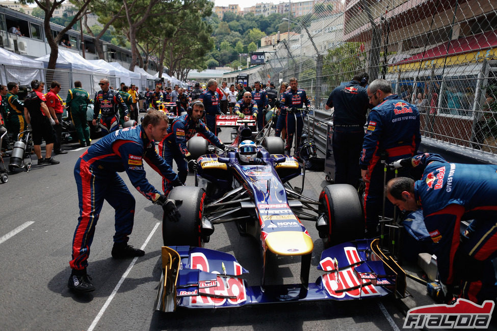 Jean-Eric Vergne en la parrilla de Mónaco