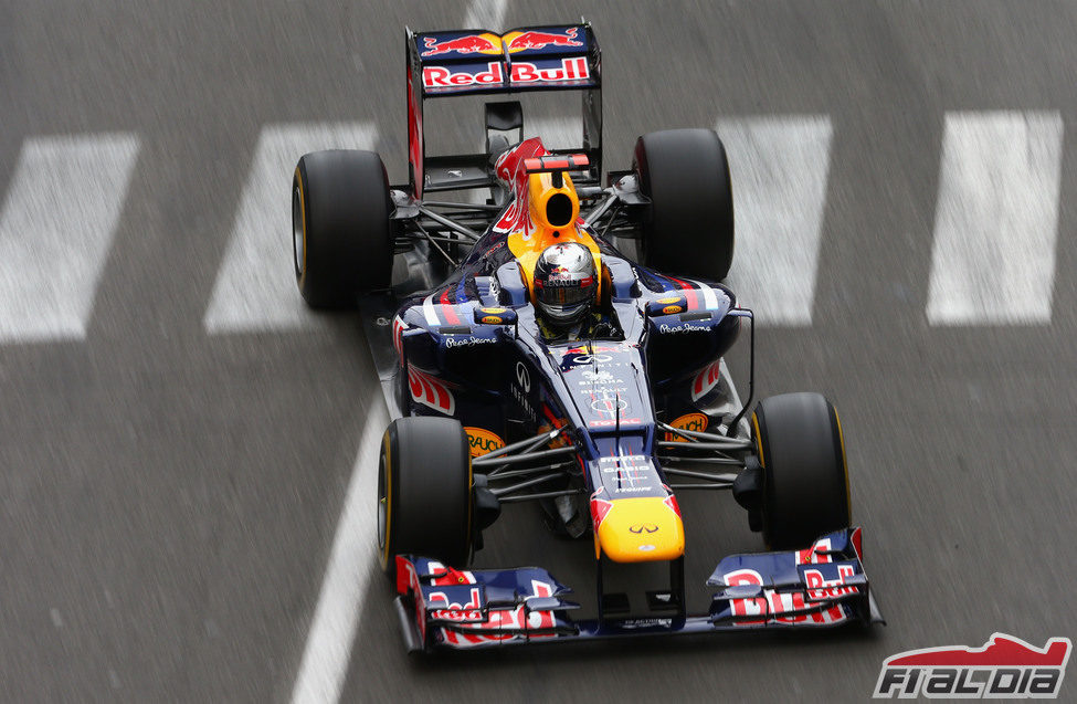 Sebastian Vettel durante el Gran Premio de Mónaco 2012