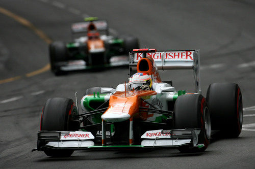 Paul di Resta durante el Gran Premio de Mónaco 2012