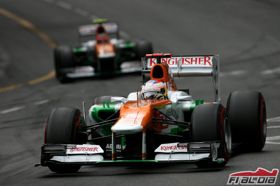 Paul di Resta durante el Gran Premio de Mónaco 2012