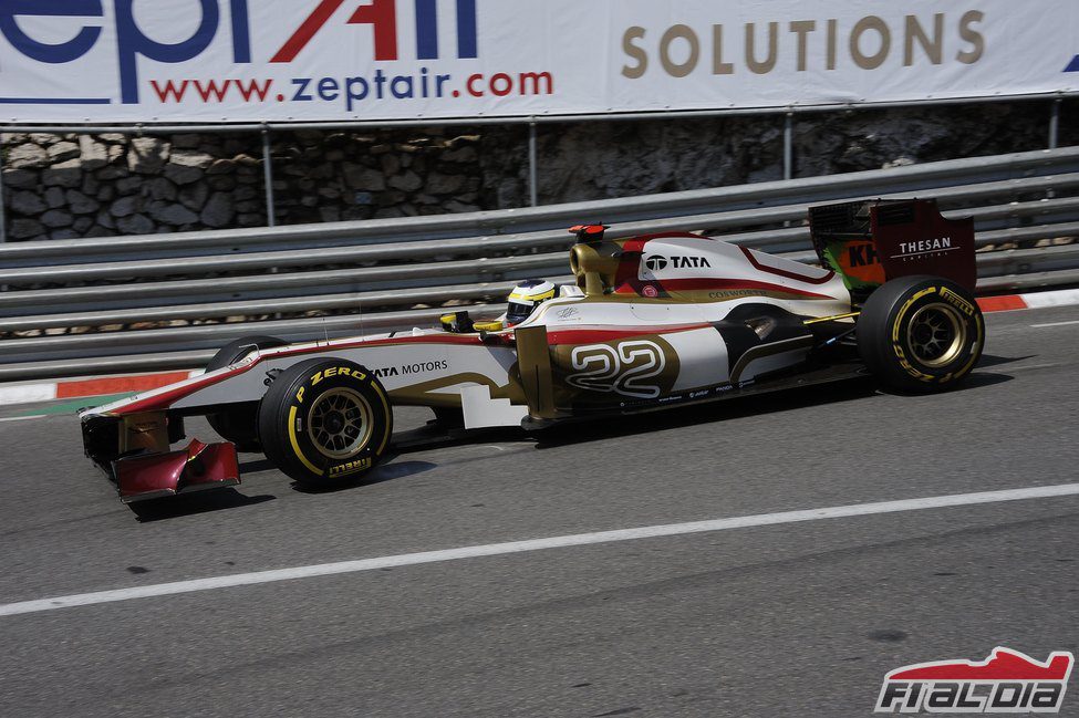 Pedro de la Rosa trata de progresar en la clasificación del GP de Mónaco
