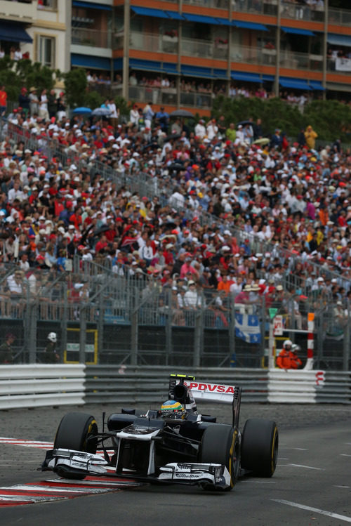 Bruno Senna durante la clasificación del GP de Mónaco