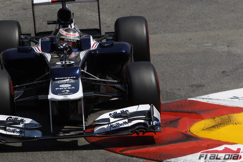 Pastor Maldonado exprime el potencial del FW34 en Montecarlo