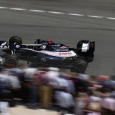 Pastor Maldonado rueda en los Libres 3 del GP de Mónaco
