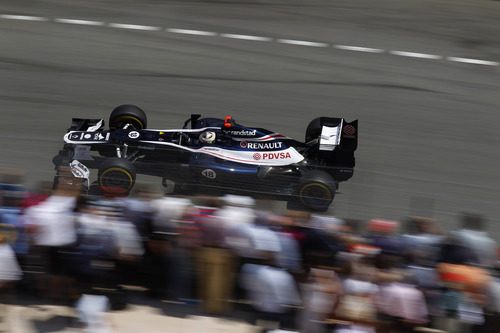 Pastor Maldonado rueda en los Libres 3 del GP de Mónaco