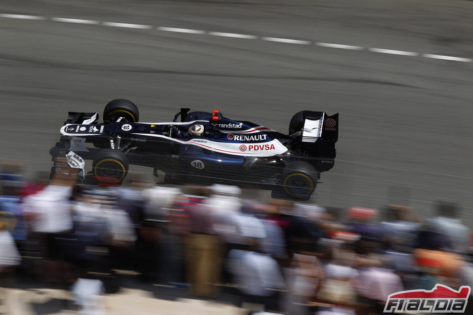 Pastor Maldonado rueda en los Libres 3 del GP de Mónaco