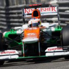 Paul di Resta durante la clasificación del GP de Mónaco
