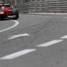 Timo Glock durante el Gran Premio de Mónaco