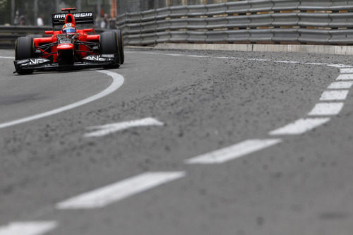 Timo Glock durante el Gran Premio de Mónaco