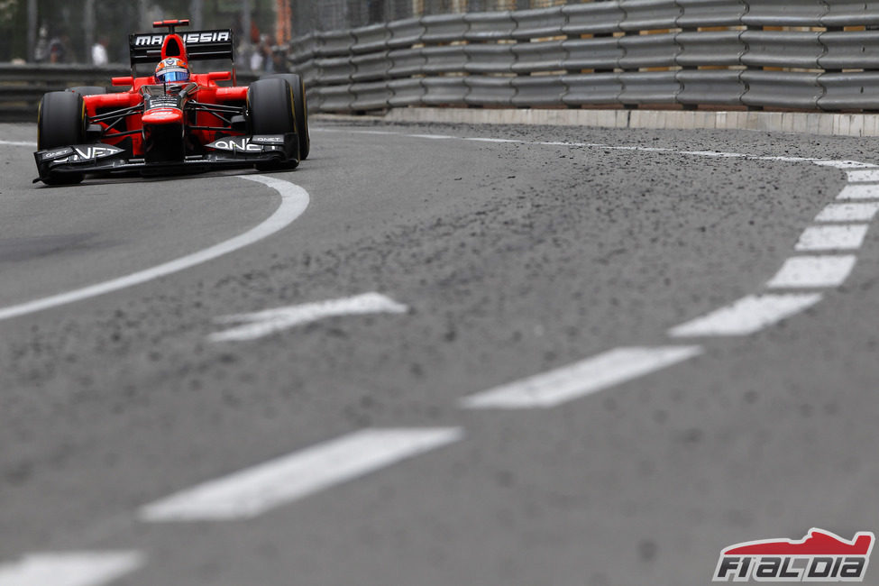 Timo Glock durante el Gran Premio de Mónaco