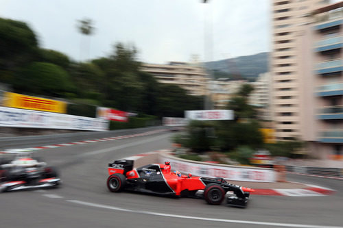 Timo Glock llega a la Rascasse en Mónaco