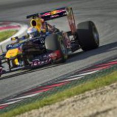 Thomas Morgenstern rueda con el monoplaza en el Red Bull Ring