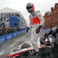 Jenson Button en el 'Bavaria City Racing'