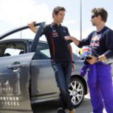 Mark Webber y Jon DeVore juntos en Canadá