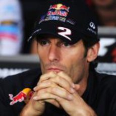 Webber responde a las preguntas de la prensa en Canadá