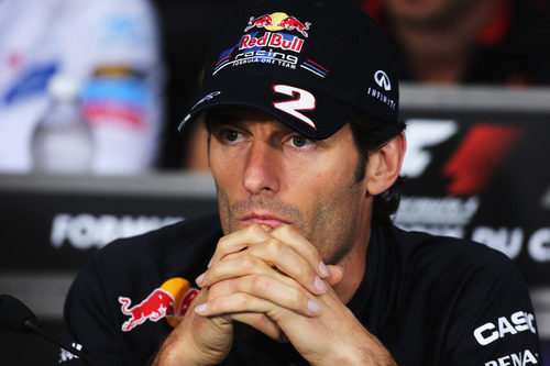 Webber responde a las preguntas de la prensa en Canadá