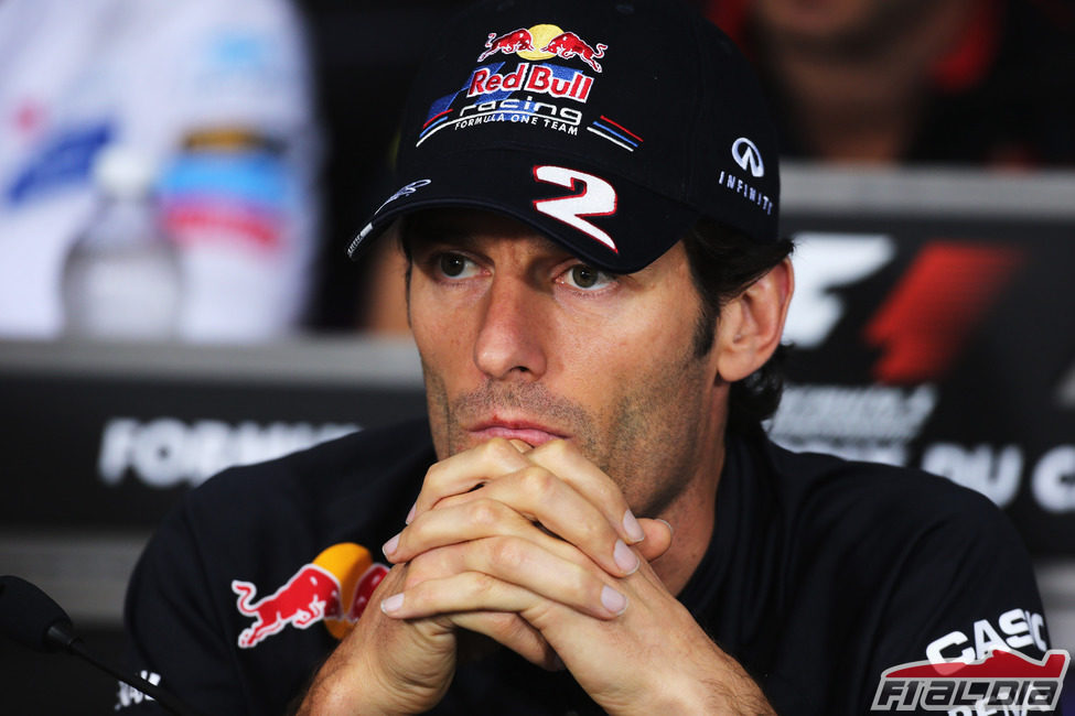 Webber responde a las preguntas de la prensa en Canadá