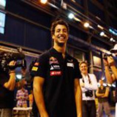 Daniel Ricciardo en un evento de Toro Rosso en Canadá