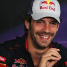 Jean-Eric Vergne en la rueda de prensa de la FIA del jueves en Canadá