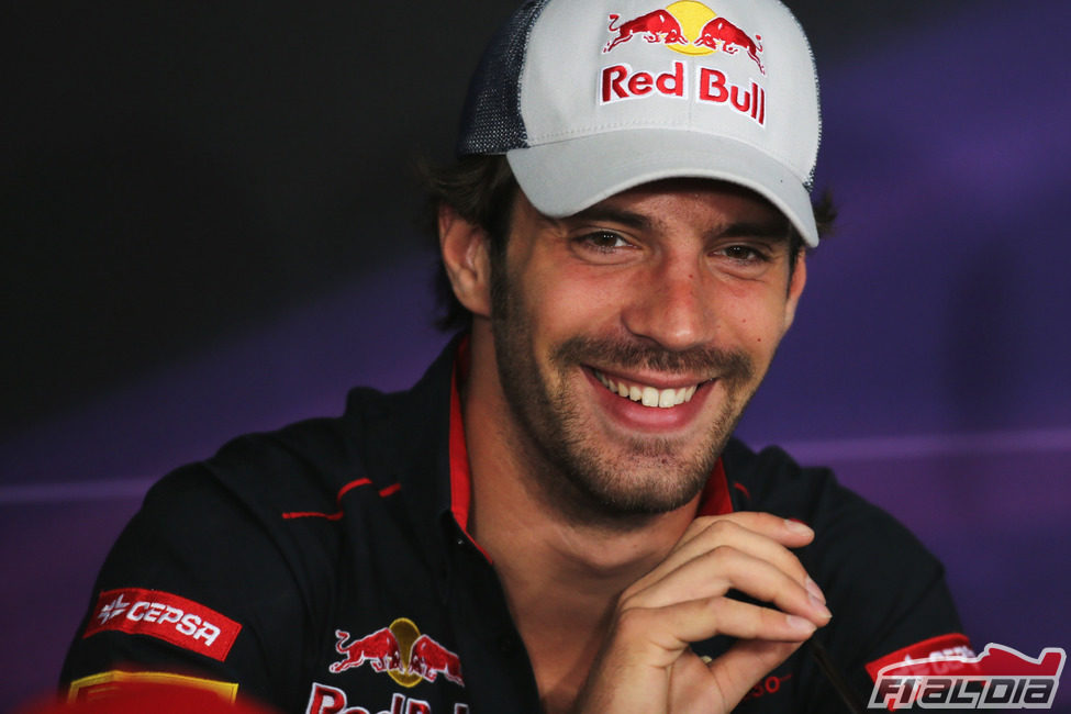 Jean-Eric Vergne en la rueda de prensa de la FIA del jueves en Canadá