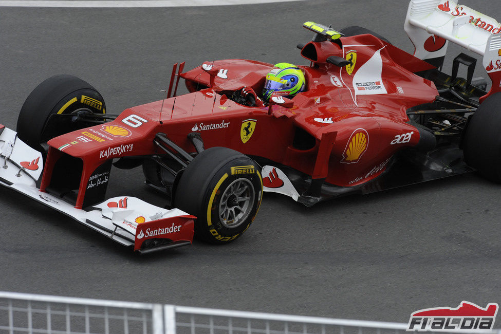 Felipe Massa durante los entrenamientos en Canadá