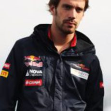 Jean Eric-Vergne momentos antes de disputarse los primeros libres del GP de Canadá 2012