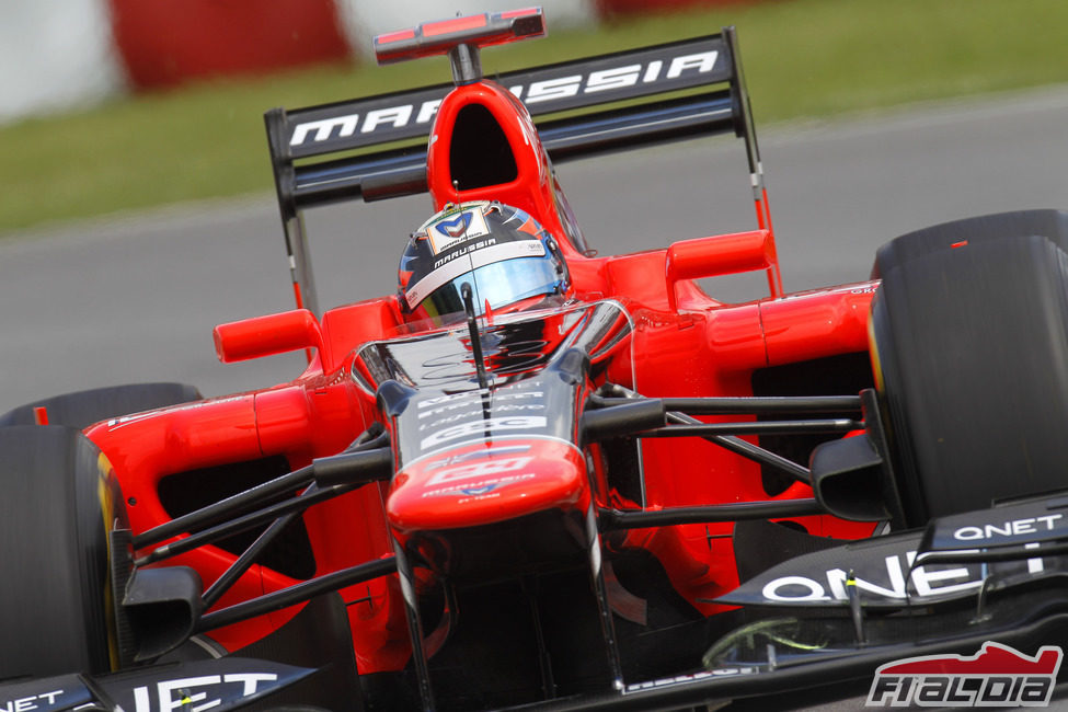 Timo Glock exprime su Marussia en Canadá