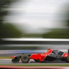 Charles Pic rueda en los Libres 1 del GP de Canadá