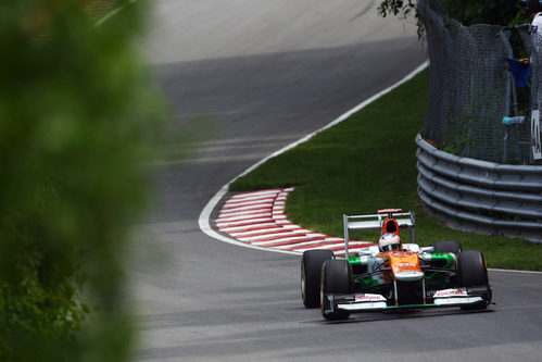 Paul di Resta rueda con los blandos en Montreal