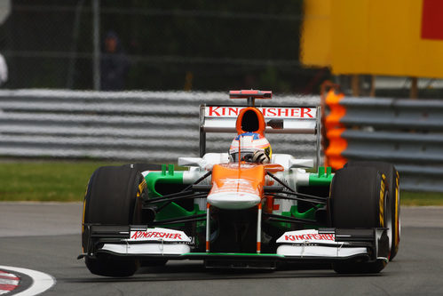 Paul di Resta completa los entrenamientos del viernes en Canadá